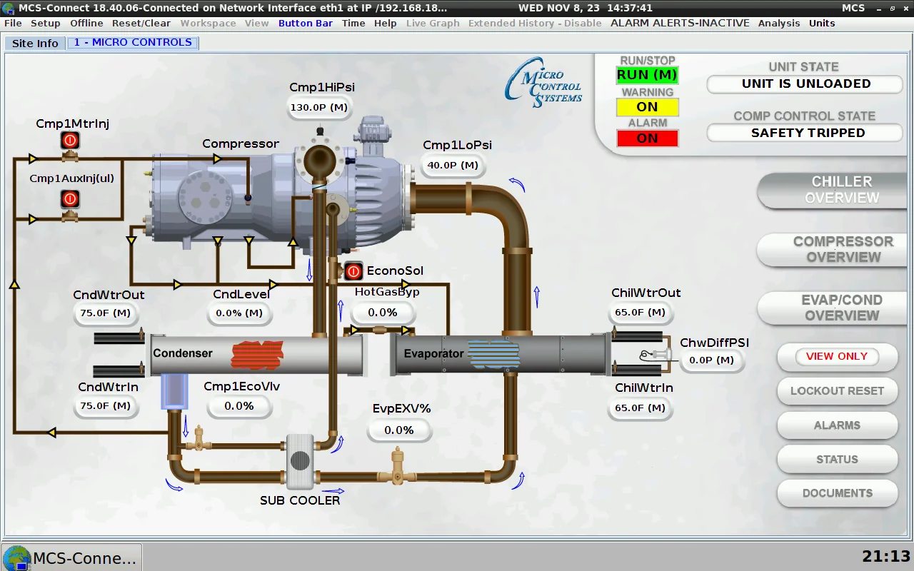 MCS-Graphics sample screen 1
